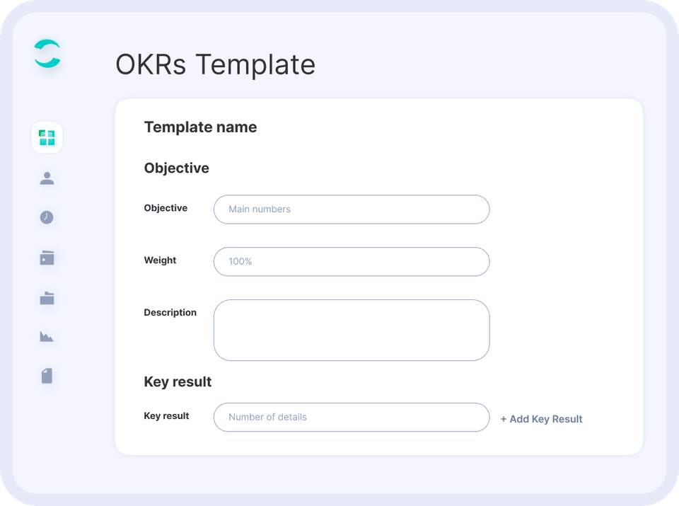 OKRs Template screenshot
