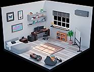 Interactive 3D scene