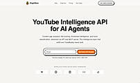 YouTube Intelligence API for AI Agents
