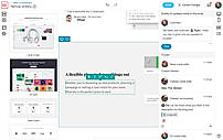 Blocks Edit screenshot of the visual editor with the team comments in the activity panel