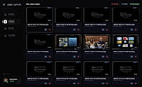 Cubix Capture: Video library interface
