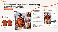 From a single product photo to a live listing on Shopify, Amazon, Myntra. 100+ products per hour