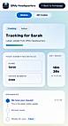Customers track live status updates by scanning a QR code.