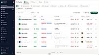 Coach dashboard for managing active clients, payments, messages, check-ins and o