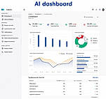 An intuitive AI analytics dashboard that provides real-time insights into call center performance, including total calls, call transcription, sentiment analysis, call resolution, average call duration, and team productivity. Interactive charts and reports help businesses monitor customer interactions, optimize agent performance, and make data-driven decisions.
