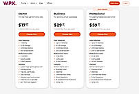 WPX WordPress Plans