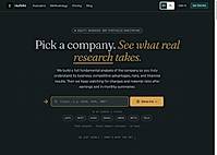 Taufolio homepage — equity research and portfolio monitoring