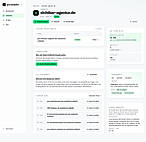Search performance and AI-visibility scoreboard