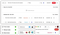 Task-based time tracking and detailed time logs
