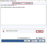 browse output destination