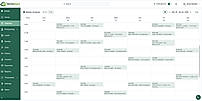 ServiceReach Dashboard in the calendar tab