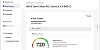 Tenant screening reports including credit, background check, eviction history, and bank-verified income.