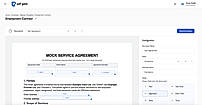 Signing template dashboard setup