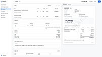 Invoice editor with a live preview