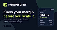 Overview of Profit Per Order and its ecommerce profitability calculators.