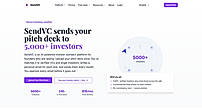 SendVC matches your pitch deck to 5,000+ verified investors