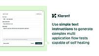 No code test generation with self healing capabilities