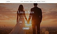 Wedding website example (German interface)