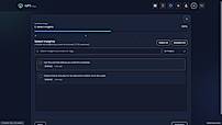 Creation Studio: selecting saved insights (illustrative demo)