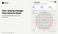 Geo-grid ranking heatmap