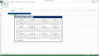 Date Picker for Excel shows 2 X 4 Calendars