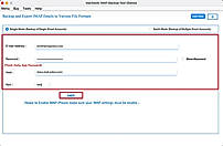 Download and launch the MacSonik IMAP Backup Tool on your system