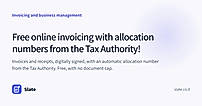 Free online invoicing with Tax Authority allocation numbers