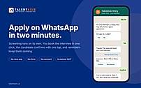 Candidates apply on WhatsApp in about two minutes