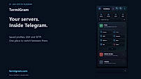 Main menu — server profiles and workspaces
