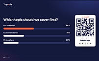 Live poll with QR code