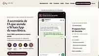 Official website: illustrative WhatsApp reception, fictional clinic
