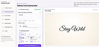 Tattoo Font Generator – Live Lettering Preview
