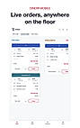dinerr Mobile live orders board (illustrative data)