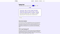 Free typing speed test with real sentences, measured in words per minute and accuracy.