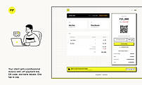 Professional invoice with UPI payment