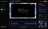 Cubix Capture: Video editor with timeline and canvas design settings