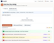 Batch scan your entire Etsy shop by uploading a CSV export