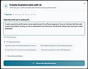 AI questionnaire creation: just describe what you want to evaluate for the team