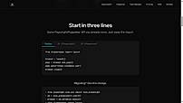 Three-Line Python Quickstart
