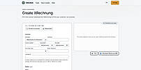 Create an XRechnung from a guided form