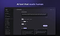 Eliten AI Humanizer interface showing tone and rewrite level controls, with a side-by-side comparison of original AI-generated text and humanized output
