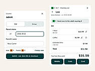 Admit in one tap, check out by payment method