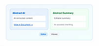 Dual-Panel Abstract Editor
