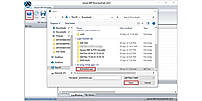 Click Open and add the BKF file.