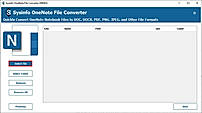 Click on Select Files/Select Folder to make .one file selection for conversion.