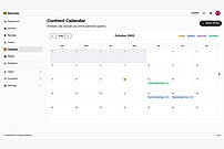 Content calendar