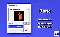 Get your file in desired format