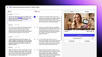 Dubbing Settings: Choose target language from 99+ options, voice tone (Emotional or Natural), and custom glossary