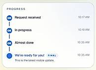 Live status pages reduce calls and keep customers informed.