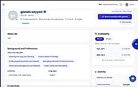 Profile page